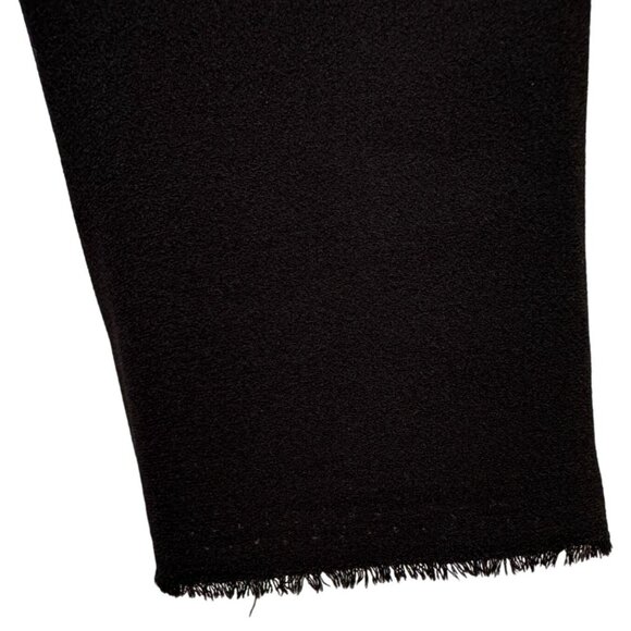 Laboratorio Black Sheath Dress Long Sleeve Ruff Edge Cuffs/Hem Retails $581 - Picture 3 of 6